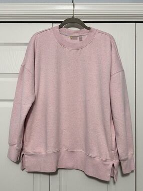 Zella Soft & Cozy Crew‎ Sweatshirt in Heathered Pink Size XXL GUC